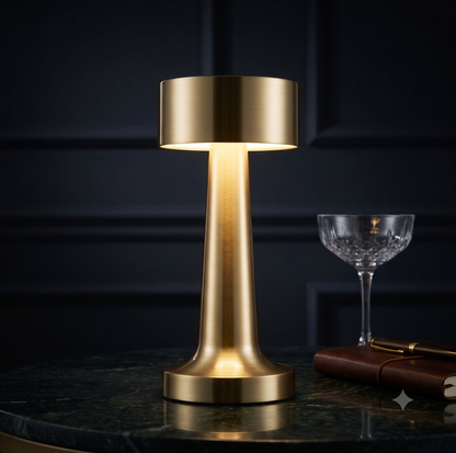 Retro Metal Cordless Table Lamp – Rechargeable LED Ambient Light