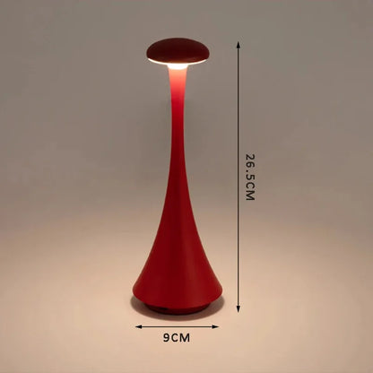 Luxury Mushroom Table Lamp – Rechargeable Touch Dimmable LED Light