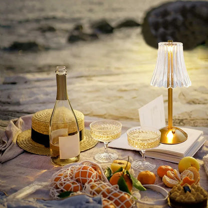 Fancy Touch Table Lamp – Rechargeable Wireless Night Light for Bedroom & Decor