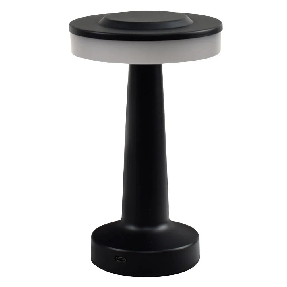Luxury Metal Table Lamp – Rechargeable Touch Dimmable LED Light