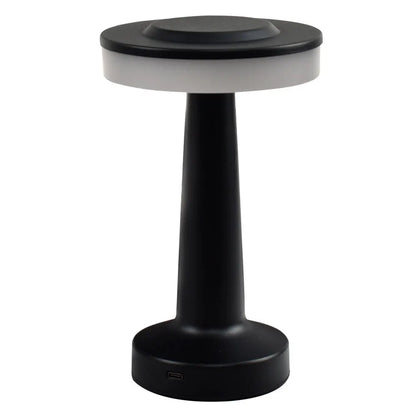 Luxury Metal Table Lamp – Rechargeable Touch Dimmable LED Light
