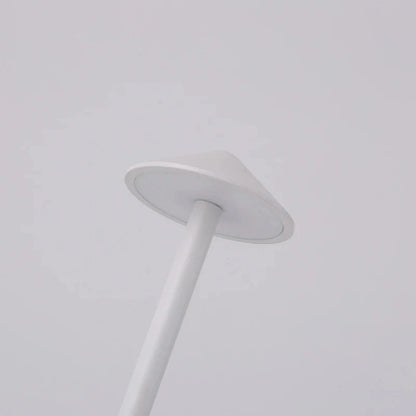 Rechargeable Luxury Conical Table Lamp – Modern Metal LED Ambient Light for Interiors