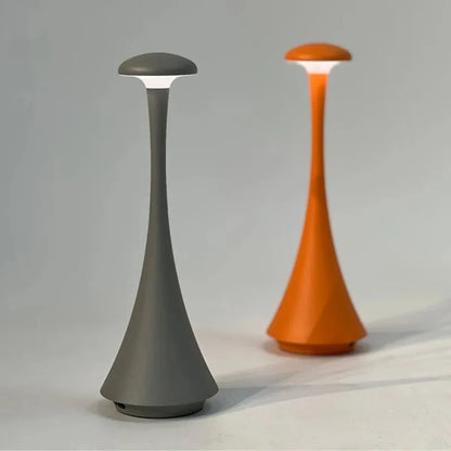 Luxury Mushroom Table Lamp – Rechargeable Touch Dimmable LED Light