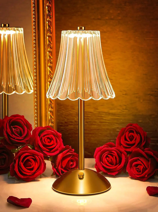 Fancy Touch Table Lamp – Rechargeable Wireless Night Light for Bedroom & Decor