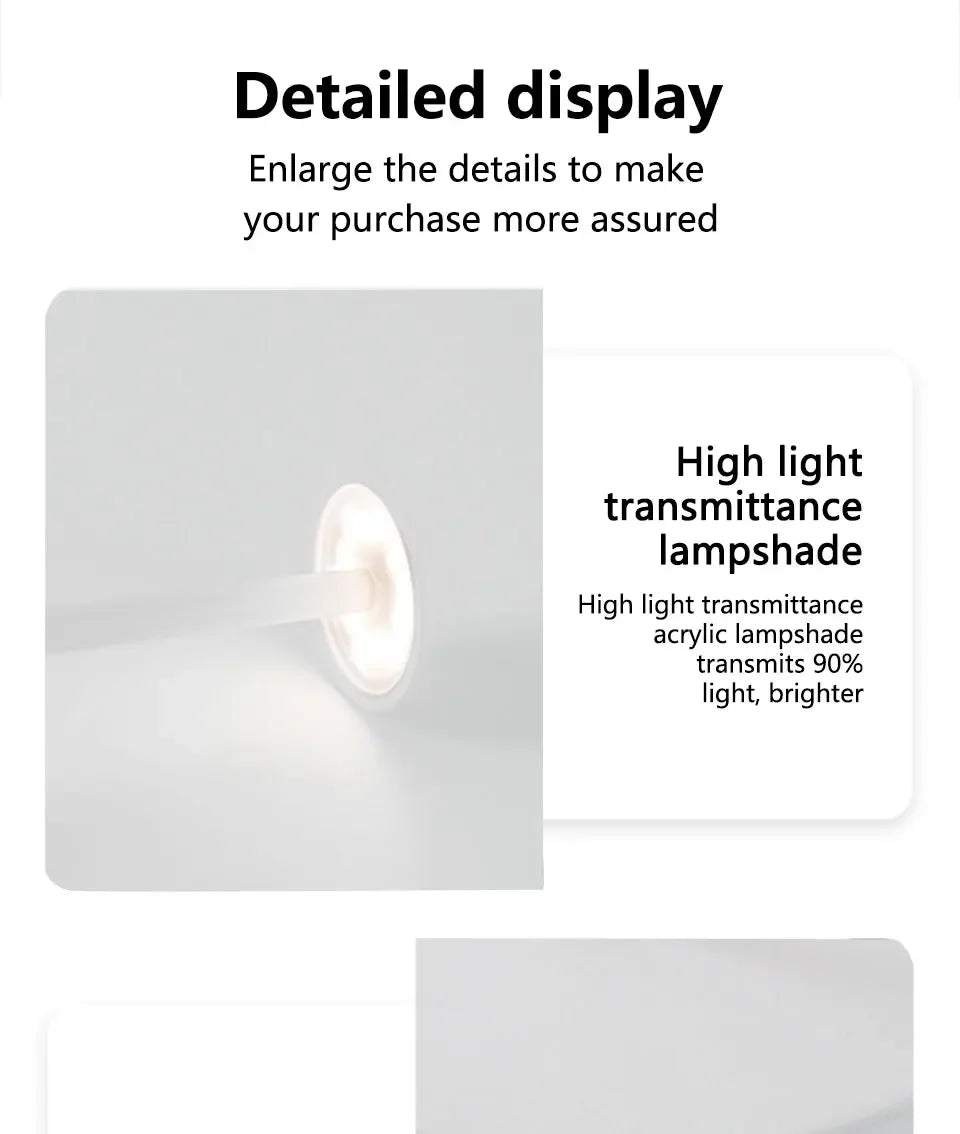 Rechargeable Luxury Conical Table Lamp – Modern Metal LED Ambient Light for Interiors