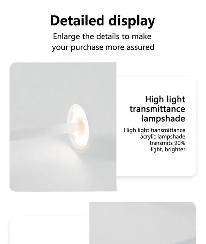 Rechargeable Luxury Conical Table Lamp – Modern Metal LED Ambient Light for Interiors