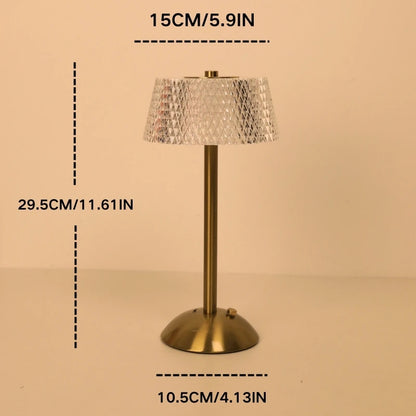 Crystal Touch Bedside Lamp – Dimmable Ambient Night Light