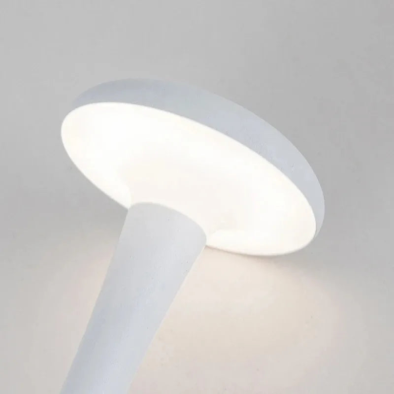 Luxury Mushroom Table Lamp – Rechargeable Touch Dimmable LED Light