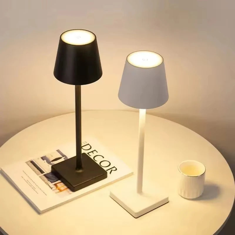 Lightweight Rechargeable LED Touch Table Lamp – 3-Level Dimmable Ambient Light