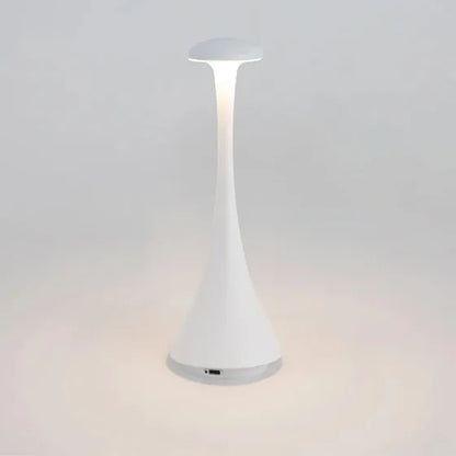 Luxury Mushroom Table Lamp – Rechargeable Touch Dimmable LED Light