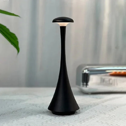Luxury Mushroom Table Lamp – Rechargeable Touch Dimmable LED Light