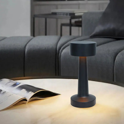 Retro Metal Cordless Table Lamp – Rechargeable LED Ambient Light